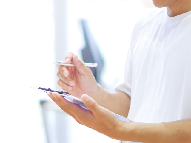 受付・問診票のご記入